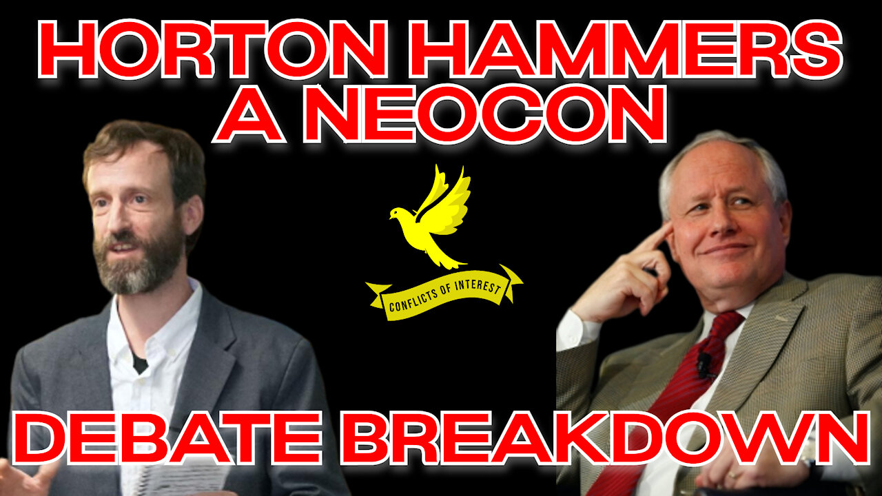 Antiwar vs Neocon: Conflicts of Interest Scott Horton - Bill Kristol Debate Breakdown