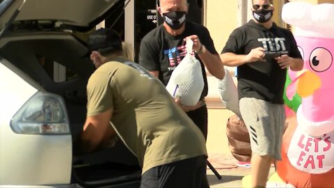 Joe Biden's brother helps distribute free turkeys in Boca Raton