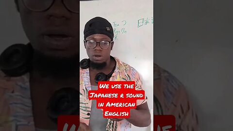 We use the Japanese r sound in American English