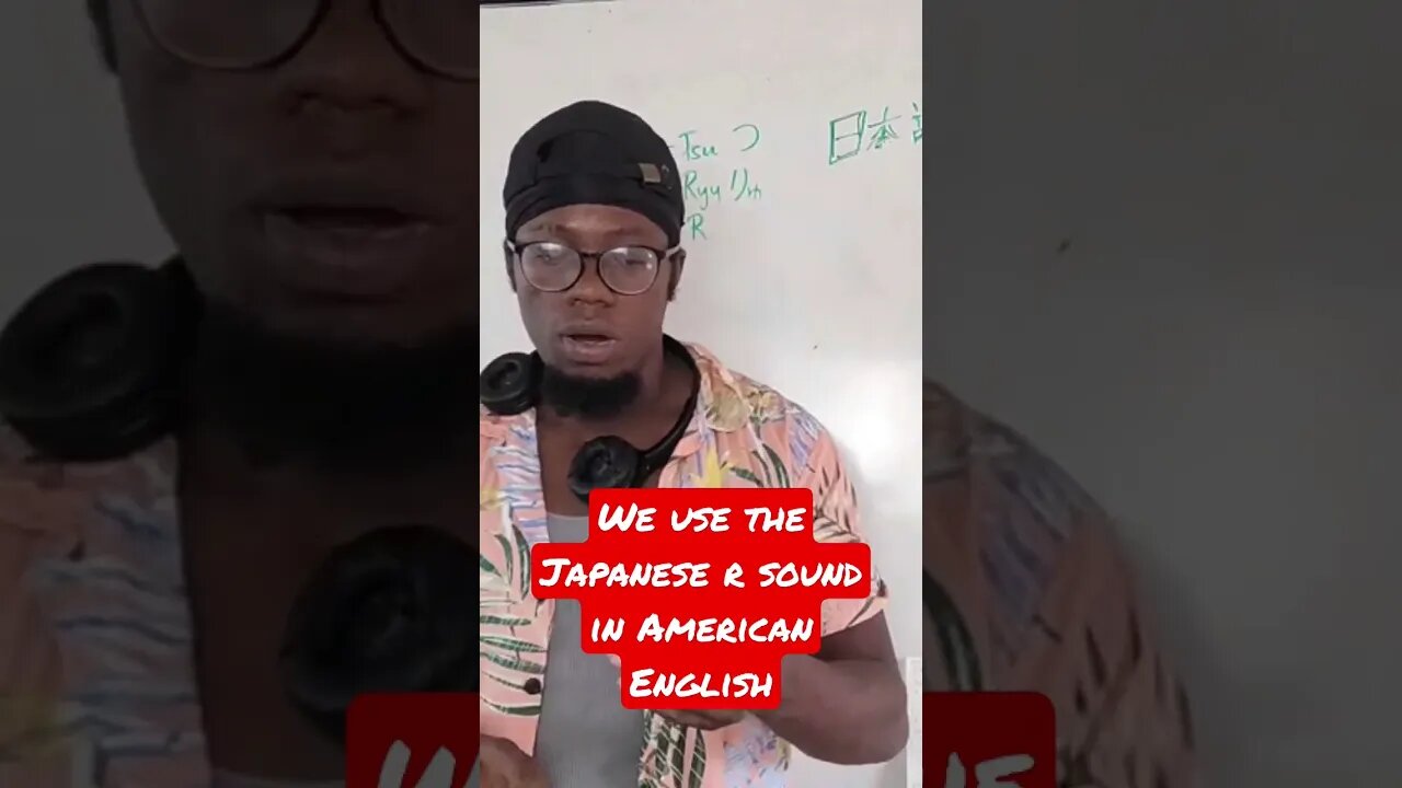We use the Japanese r sound in American English