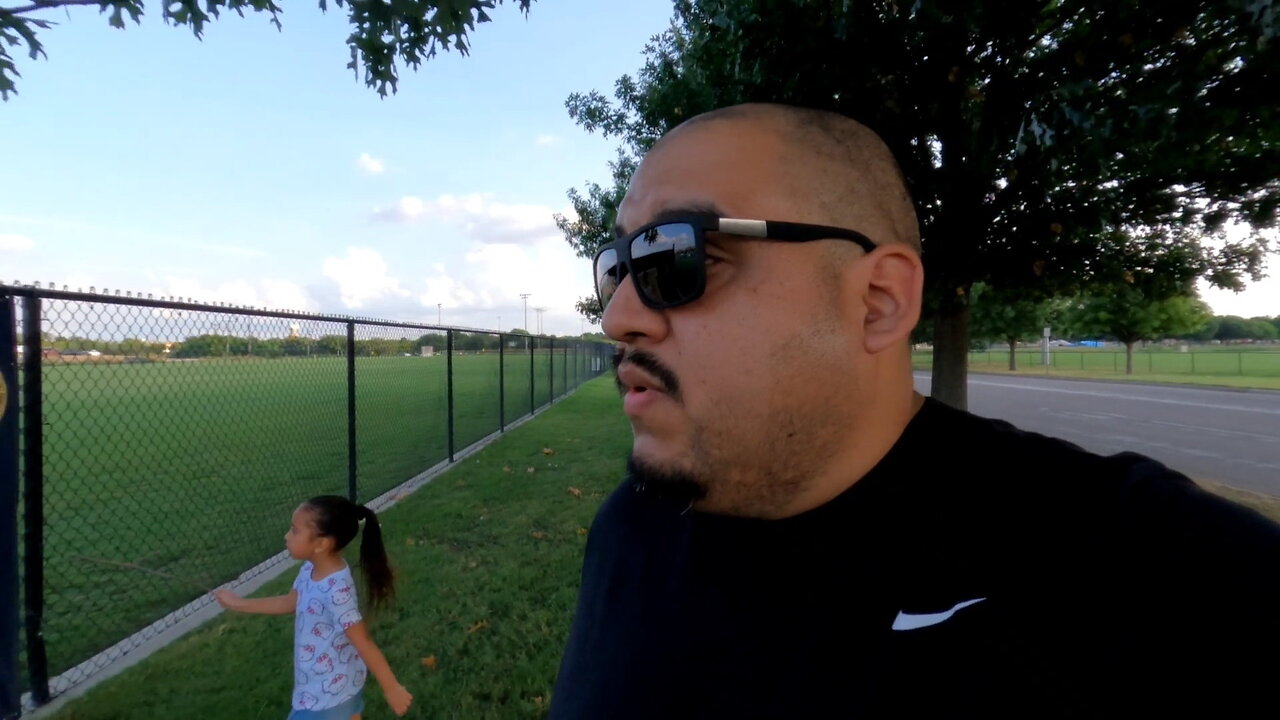 walking workout with the kids