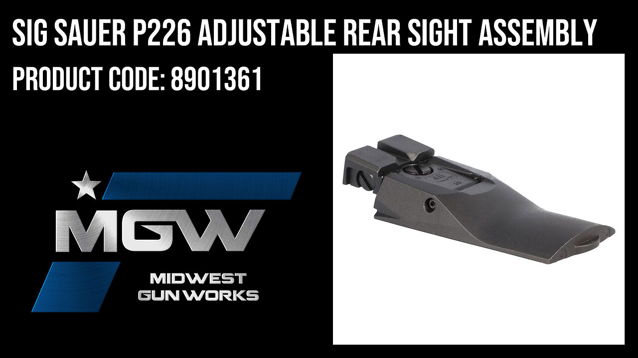 Sig Sauer P226 Adjustable Rear Sight Assembly - 8901361