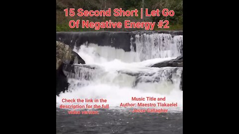 15 Second Short Of Let Go Of Negative Energy | #meditation #shorts #shortsvideo #waterfall #2