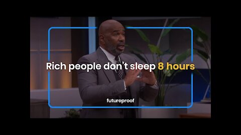 RICH PEOPLE DON'T SLEEP 8 HOURS - Steve Harvey (Minute Motivation)