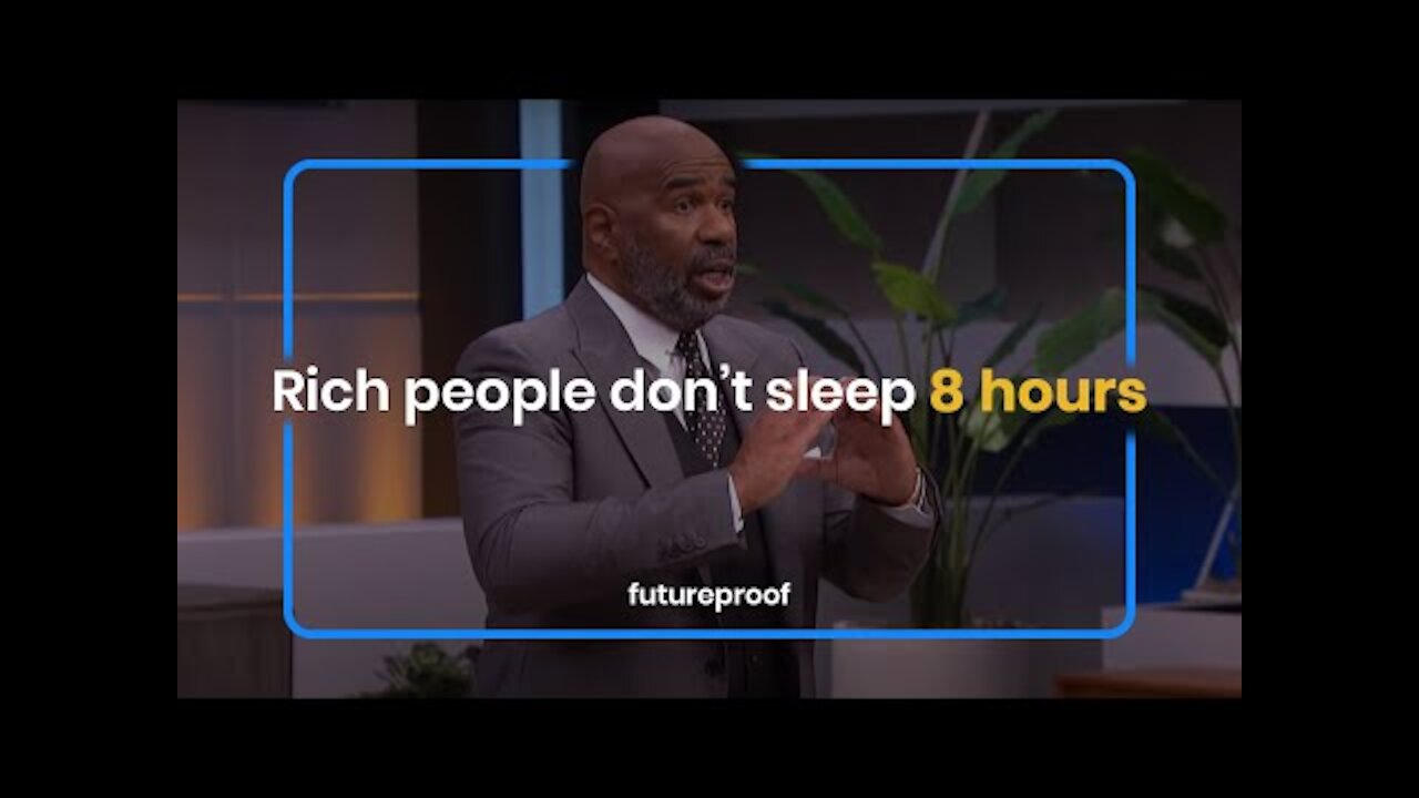 RICH PEOPLE DON'T SLEEP 8 HOURS - Steve Harvey (Minute Motivation)