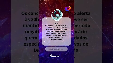 HORÓSCOPO EM ALERTA HOJE #CÂNCER 07/10/23 - CONFIRA AQUI! #shotrs