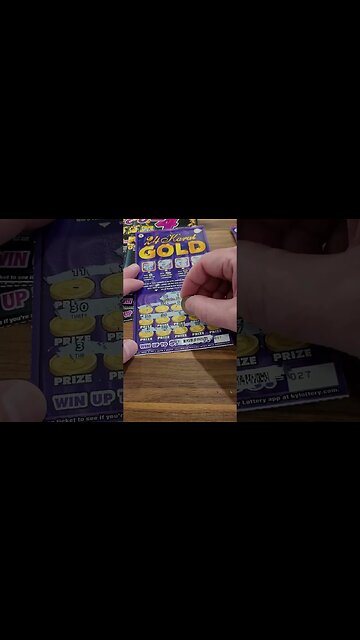 Scratching $5 Lottery Tickets from The Kentucky Lottery FAB 4