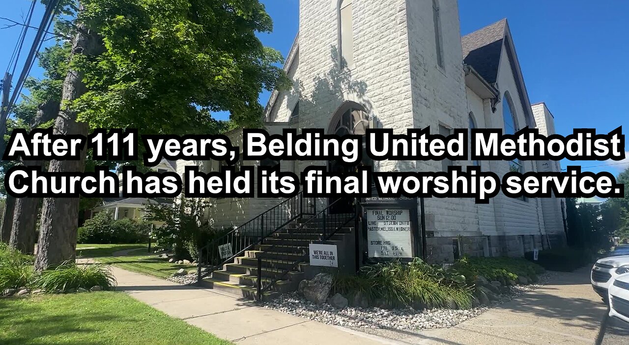 After 111 years, Belding United Methodist Church has held its final worship service.