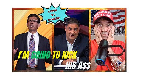 Dinesh D' Souza Starts Off Debate By Telling Cenk Uygur - I'm Gonna Put a Boot Up Your A$$