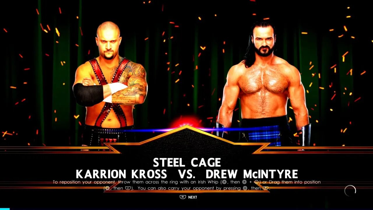 WWE Crown Jewel 2022 Drew McIntyre vs Karrion Kross Steel Cage match