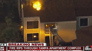 Fire rips through Tampa apartment complex