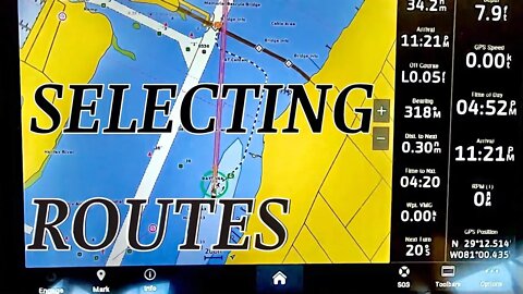 Garmin GPSMap 1243xsv Route Selection