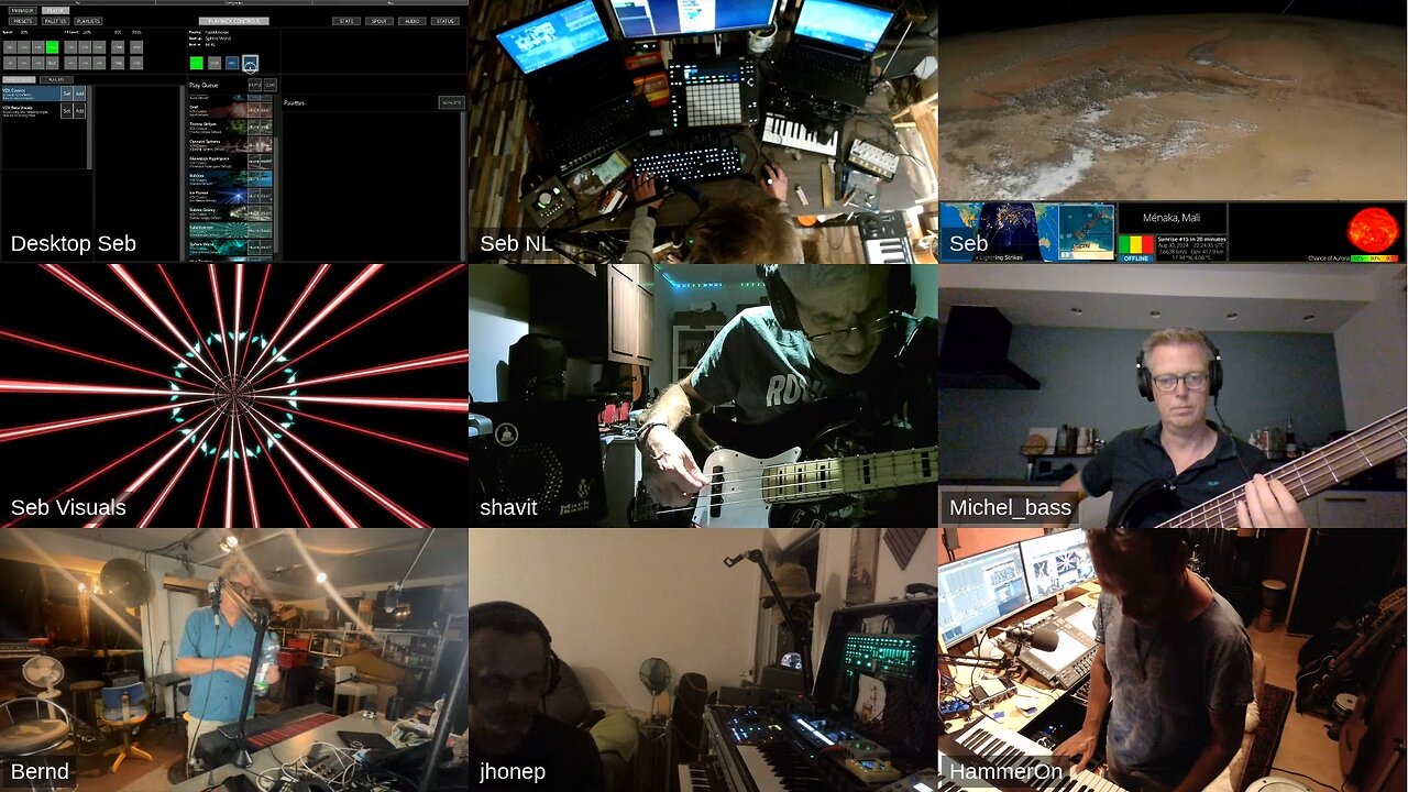 [SebNL] Virtual jam session with Michel, Hammer, Shavit, Bernd, Jhonep, Seegal , Admin ,Peach