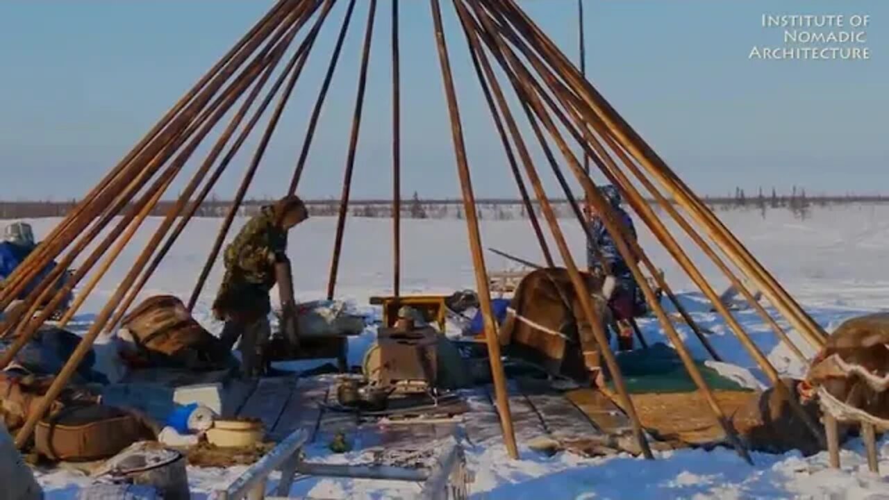 Warmest $ Tent $ on $ Earth $ $ Pitching $ in $ the $ Siberian $ Arctic $ Winter $ Ненецкая пала