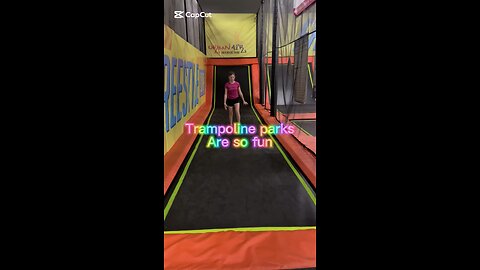 Having Fun at the Trampoline Park