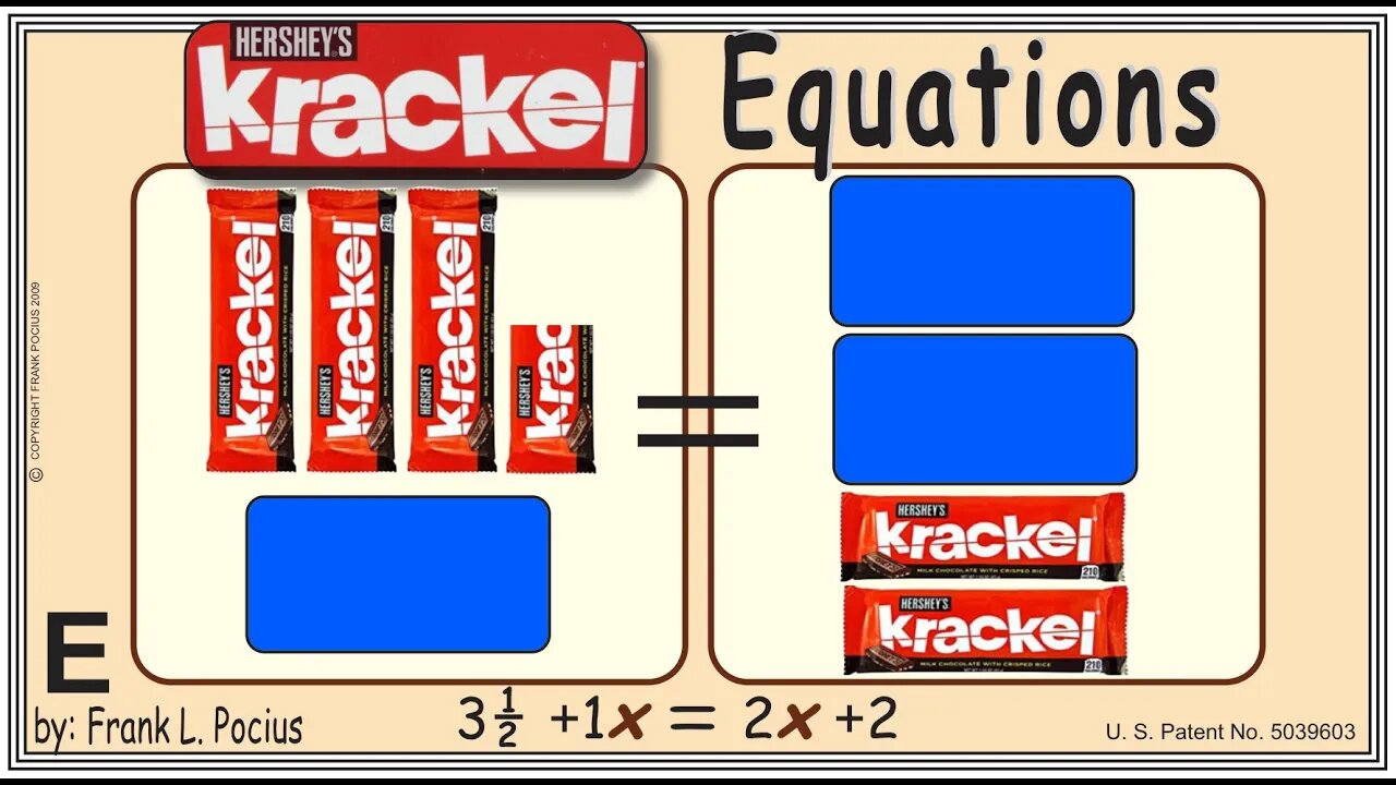 VISUAL KRACKEL 3.5+1x=2x+2 EQUATION _ SOLVING EQUATIONS _ SOLVING WORD PROBLEMS