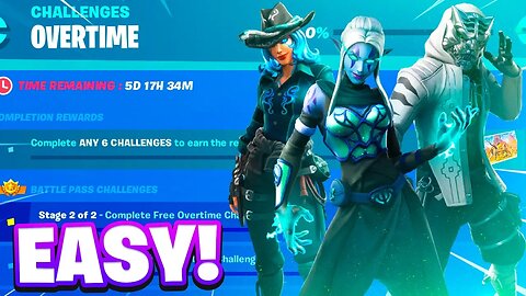 The FASTEST Way To Complete "OVERTIME Challenges" In Fortnite!...