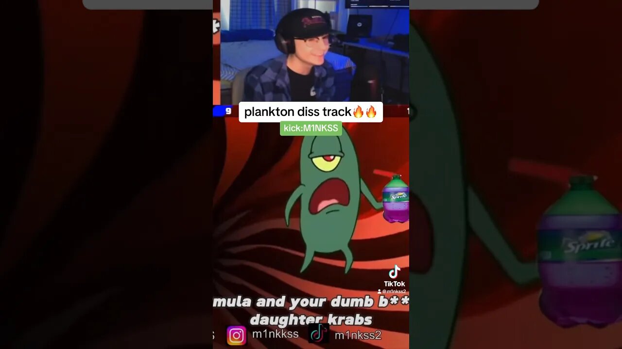 PLANKTON DISS TRACK ON MR KRABS #funny #memes #spongebobremix #trendingshorts #recommended