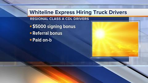 Workers Wanted: truck drivers