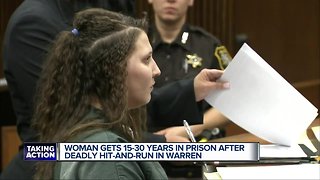 Woman sentenced to 15 to 30 years in prison for car crash that killed 19-year-old