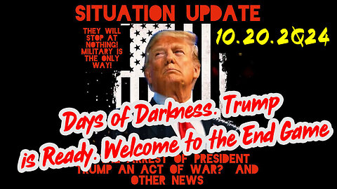 SITUATION UPDATE 10/20/24 - No way out, Nato Secret Plan, Dominion Mach. Switching Votes, Vt Intel