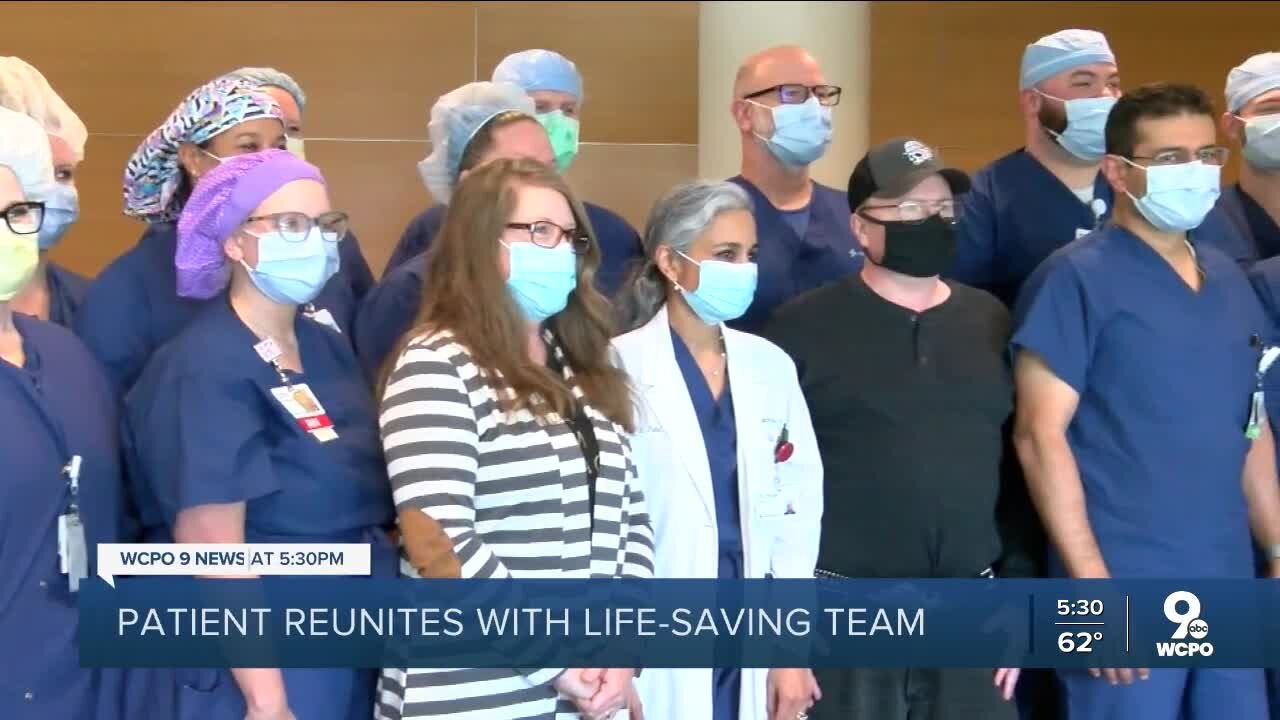 Local man reunites with health care team who saved his life