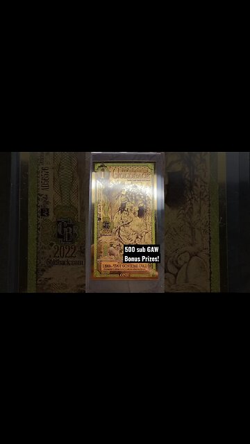500 GAW Bonus Prizes! Details in the video!! Link to comment video in description!
