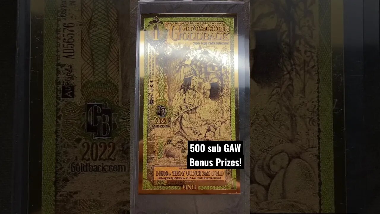 500 GAW Bonus Prizes! Details in the video!! Link to comment video in description!