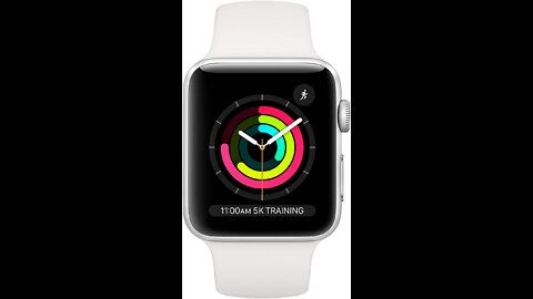 Apple Watch Series 3 [GPS 42mm] Smart Watch w/ Silver Aluminum Case & White Sport Band. Fitness...
