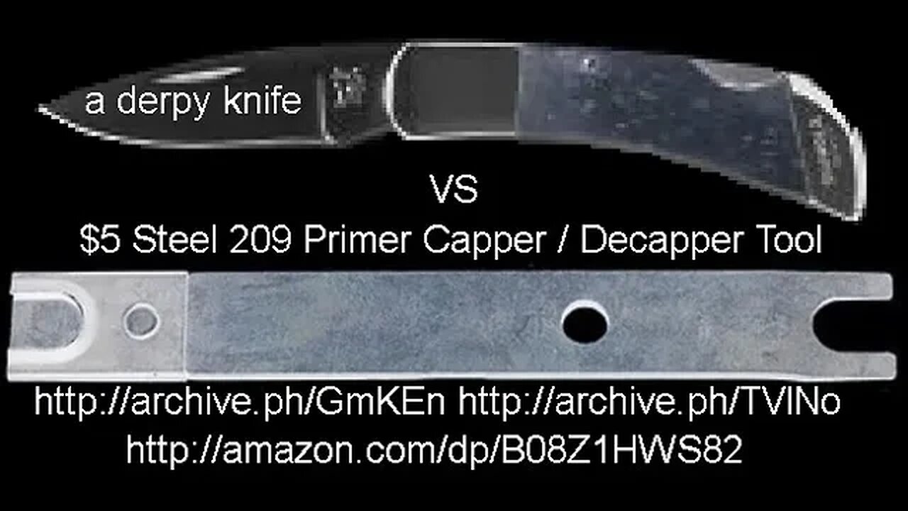 pocket knife, pliers etc vs real 209 de-primer tool to safe / dismantle 12 gauge bad rounds & blanks