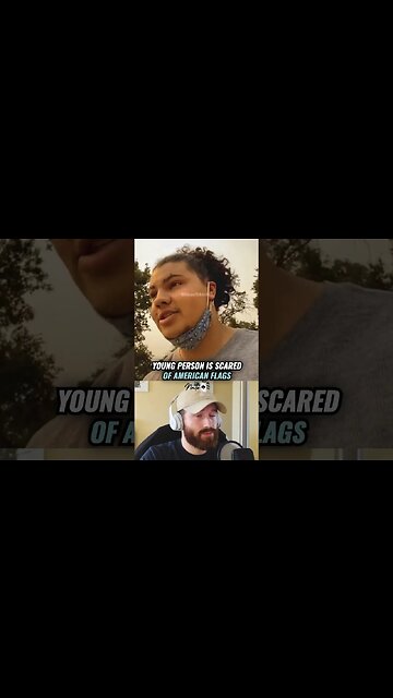 American flags are scary to gen z lib