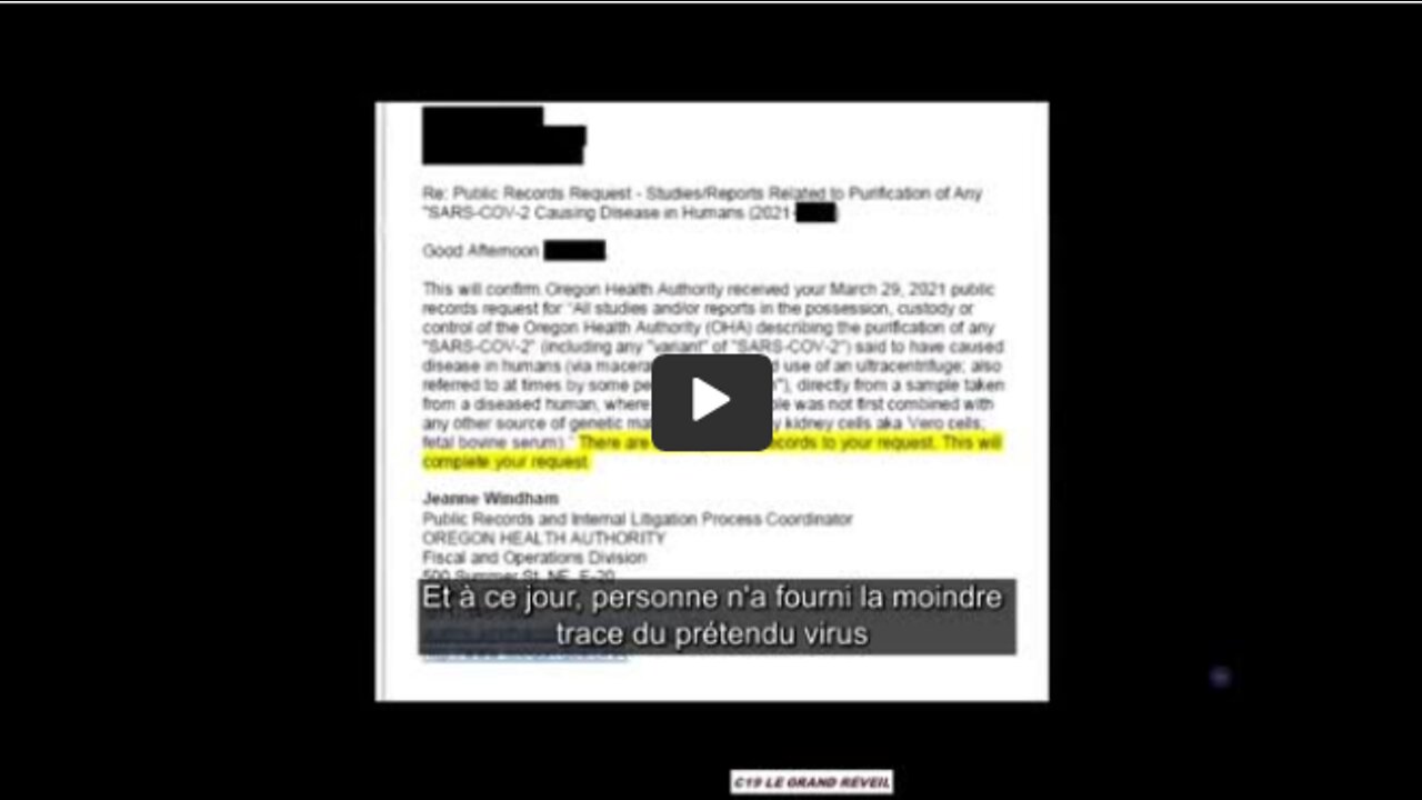 DES PREUVES FLAGRANTES QUE CE PSEUDO VIRUS N'A JAMAIS ÉTÉ IS