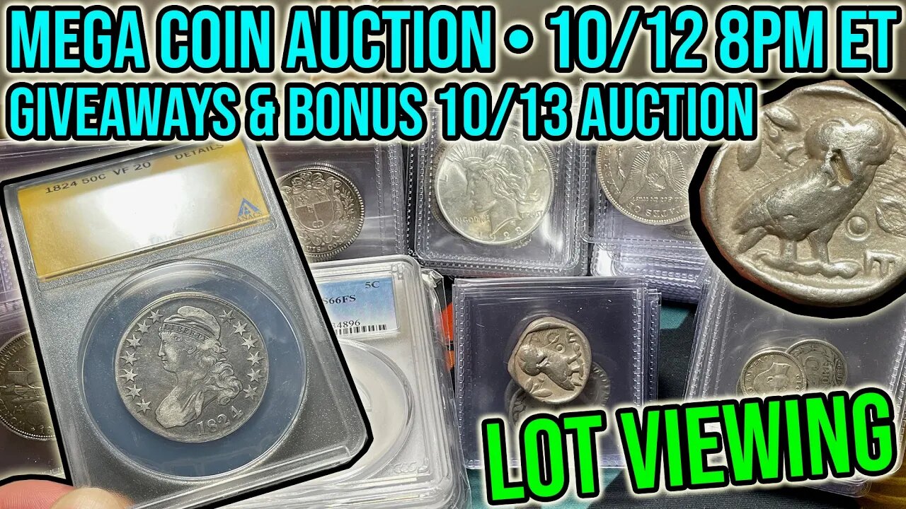 TWO Crazy Rare Coin Sales - $3,500+ US, World, & Ancient Lot Viewing - Whatnot 10/12 & 10/13 8PM ET