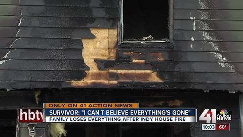Independence family loses everything in fire