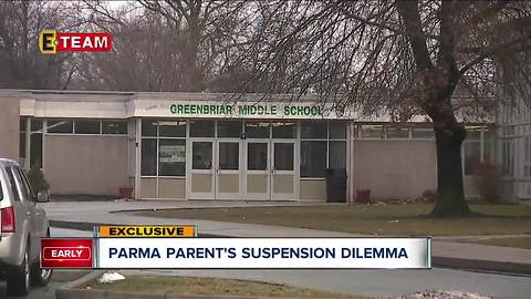 Parma family fights back after son is punished for not telling school about student having toy gun