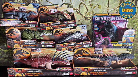 6 new Chaos Theory Jurassic World Dinosaur Toys unboxed? Hammond Collection Colossal Allosaurus