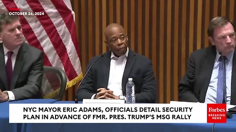 BREAKING NEWS: NYC Democratic Mayor Eric Adams Says He Does Not Think Trump Is A Fascist