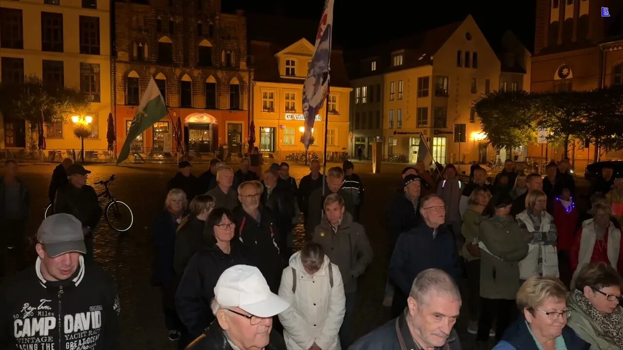 Greifswald - Uwe mit seinem Redebeitrag 09-10-2023