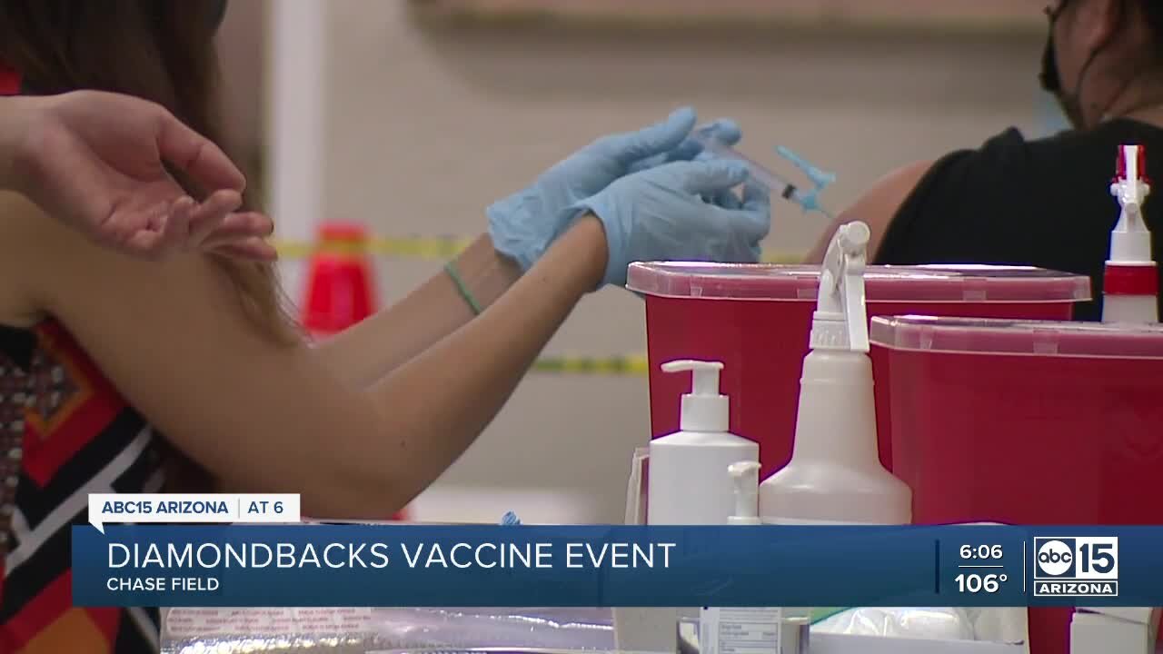 Diamondbacks hold COVID-19 vaccination event at Chase Field