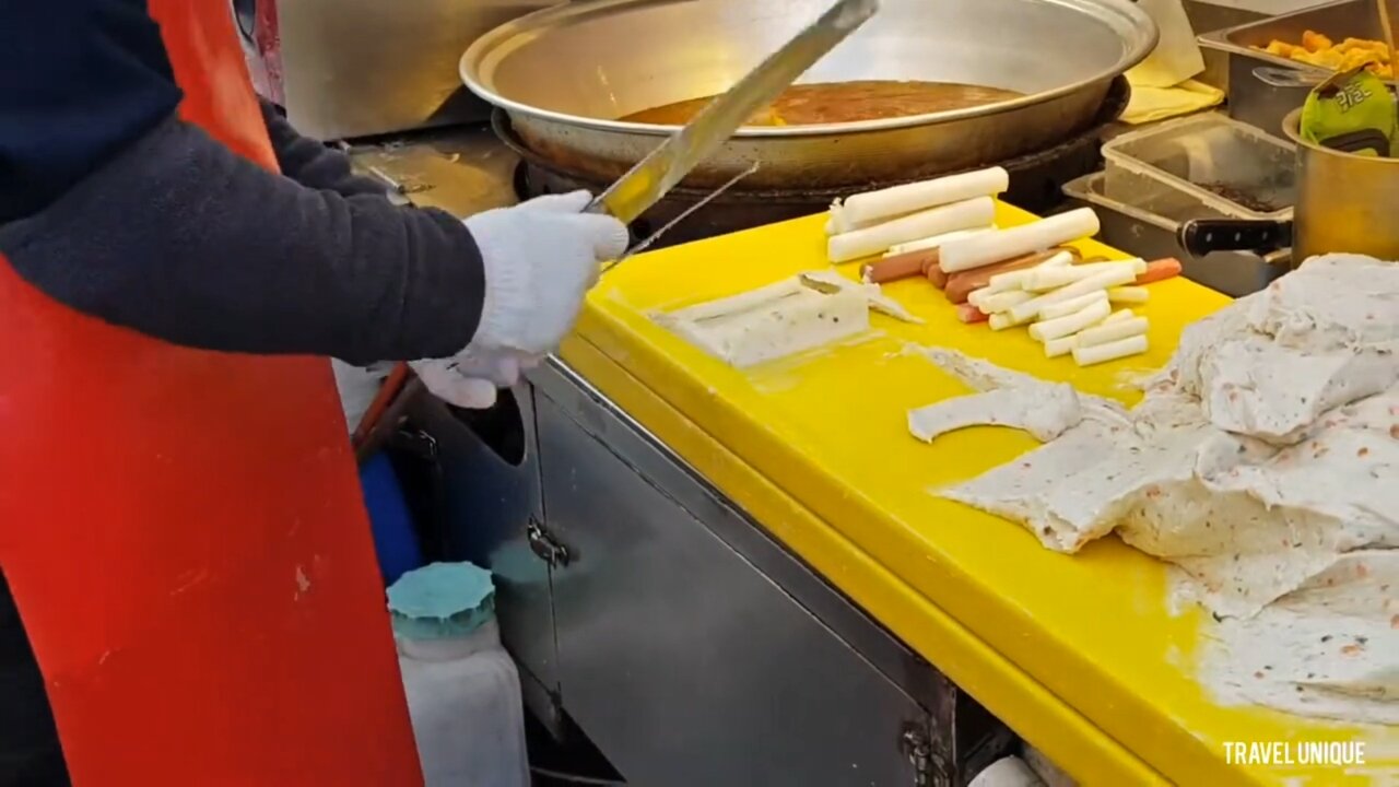 Amazing Skills Fish Cake Master Korean Street Food (Satisfying)