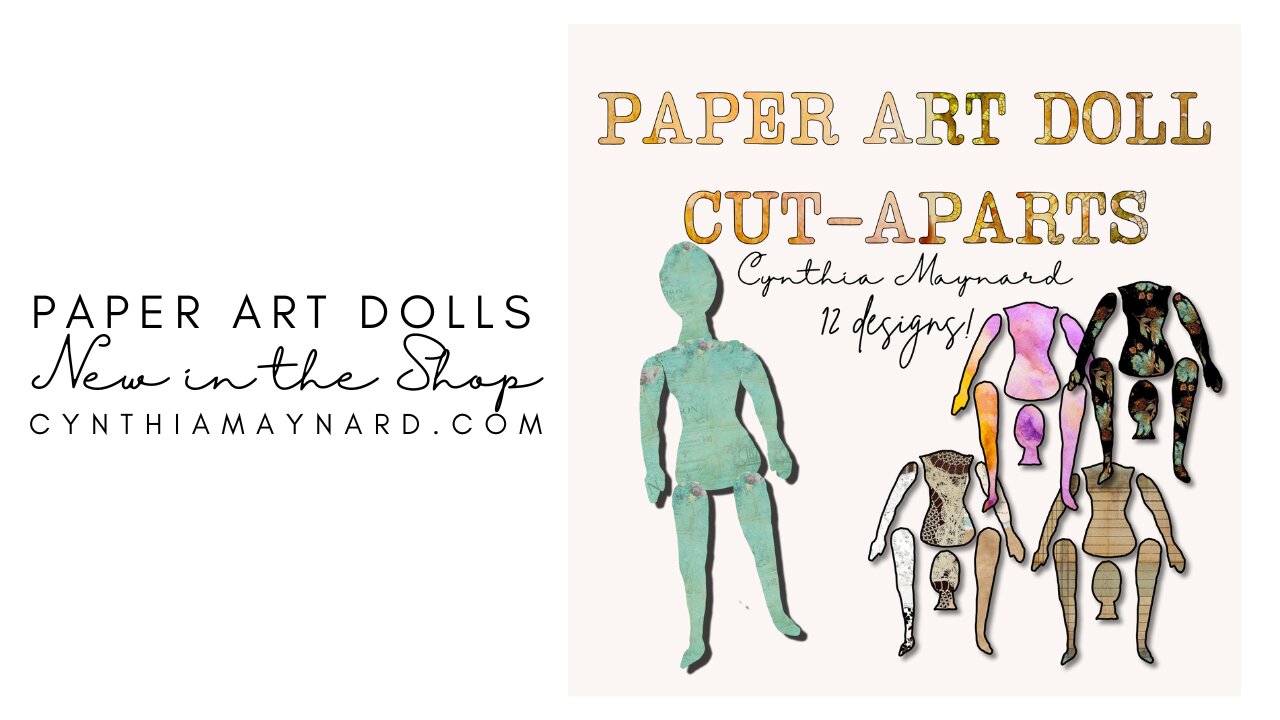 Mixed Media Paper Doll Cut-Aparts!