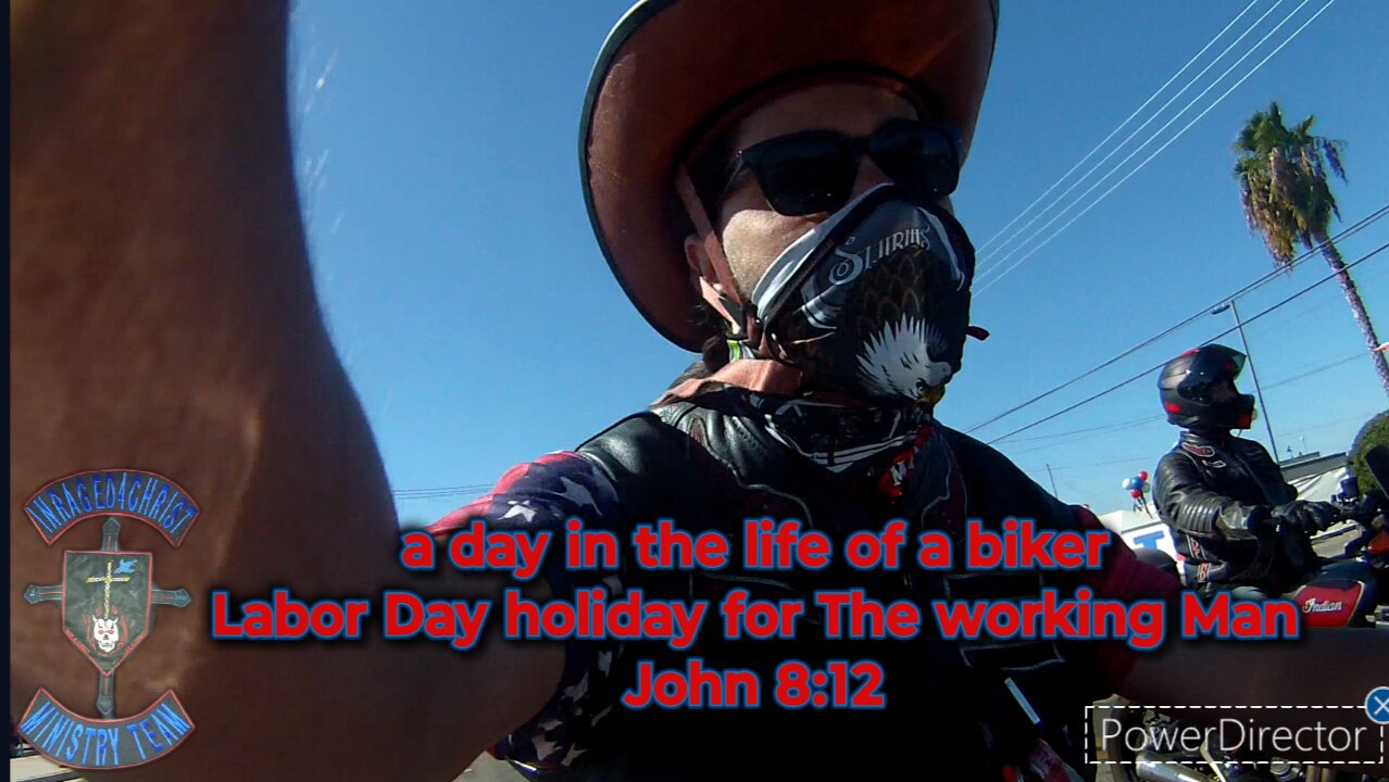 a day in the life of a biker Labor Day holiday for The working Man John 8:12 #theoutlawpreacher