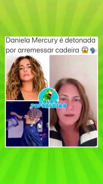 Daniela Mercury é detonada por arremessar cadeira