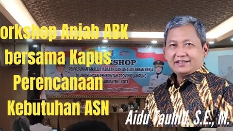 Workshop Anjab dan ABK bersama Kapus Perencanaan Kebutuhan ASN BKN @Odin Today Channel