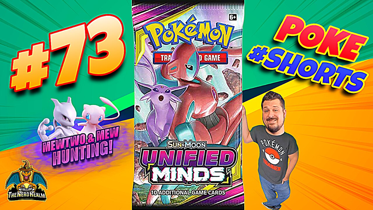 Poke #Shorts #73 | Unified Minds | Mewtwo & Mew Hunting | Pokemon Cards Opening