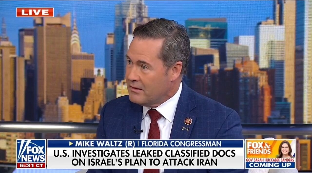 Rep Mike Waltz On Intel Leak To Iran: We've Been Compromised