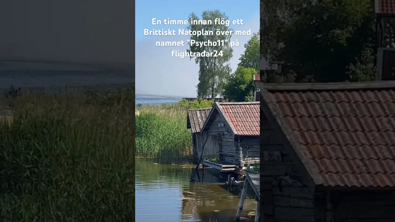 Vägg av dimma efter natojaktplanet ”psycho11” flög över från Estland.
