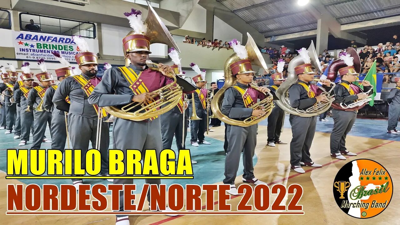 BANDA MARCIAL MURILO BRAGA 2022 NA COPA NORDESTE NORTE DE BANDAS E FANFARRAS 2022