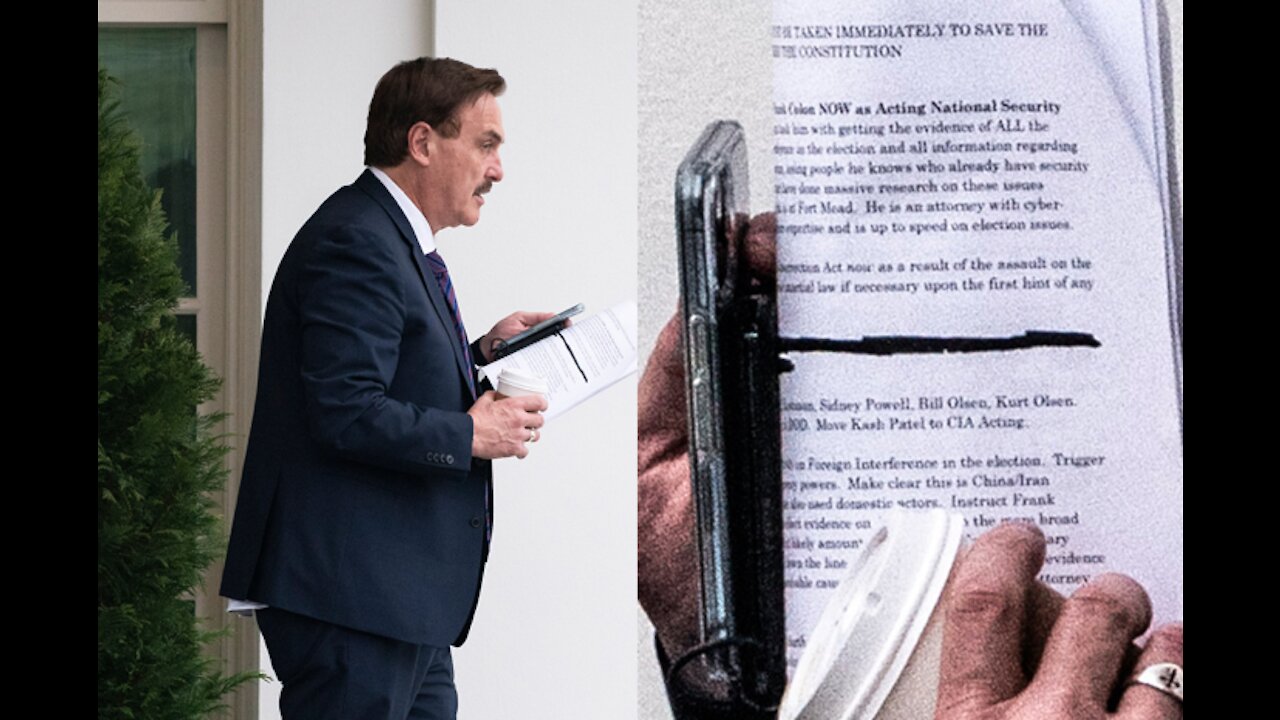 The Story Behind That White House Photo of Mike Lindell - The Hagmann Report 02/8/2021