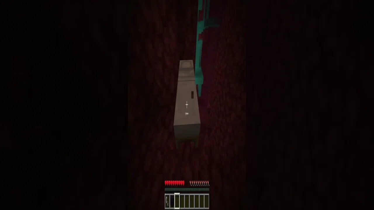 Minecraft sleeping in the nether #shorts #minecraft